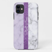 Coque iphone en Parties scintillant violet tendanc (Dos)