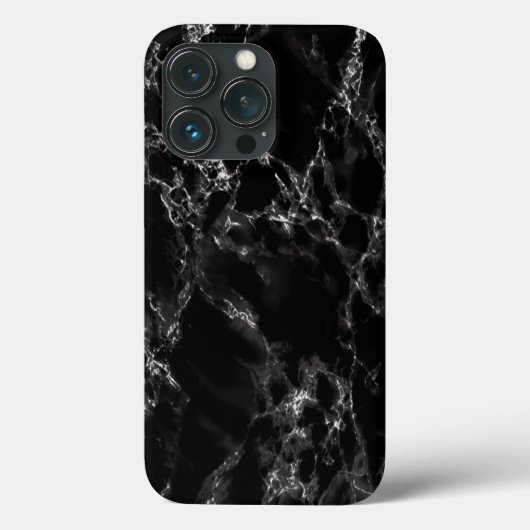 Coque iphone en pierre de marbre noir (Verso)