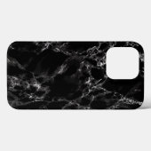 Coque iphone en pierre de marbre noir (Verso (horizontal))