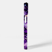 Coque iphone en pierre glacée violet Amethyst (Verso / Droite)