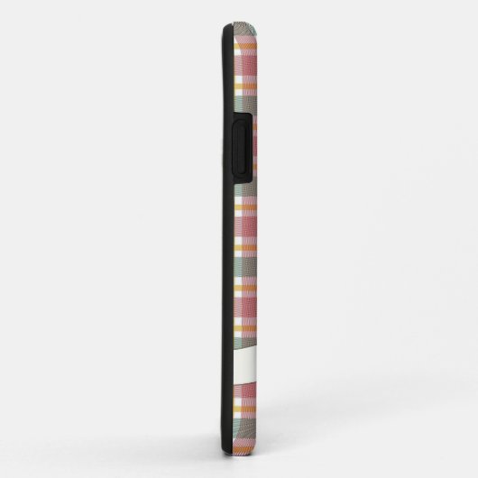 Coque iphone en tissu Pastel en vichy (Dos/Droite)