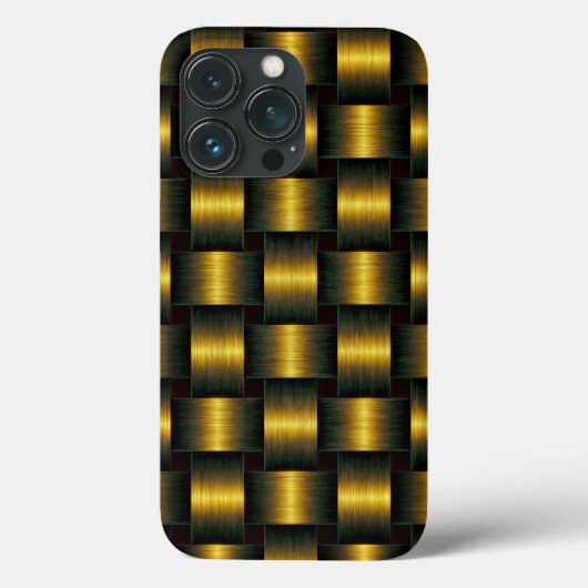 Coque iphone en treillis or (Verso)