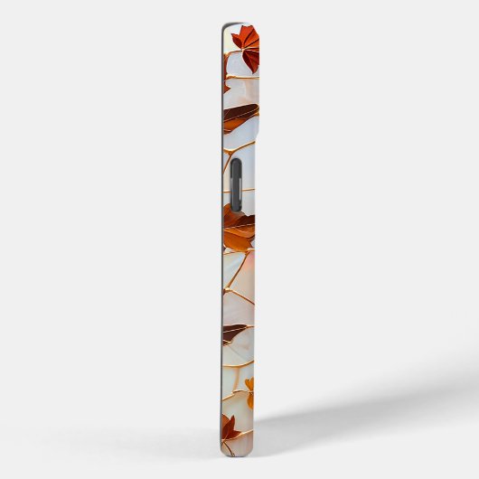 Coque iphone en verre feuillet d'érable (Verso / Droite)