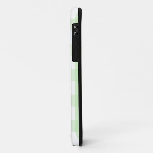 Coque iphone En vichy minima vert à la menthe (Dos/Gauche)