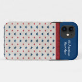 Coque iphone entièrement américain personnalisé (Dos (Horizontal))