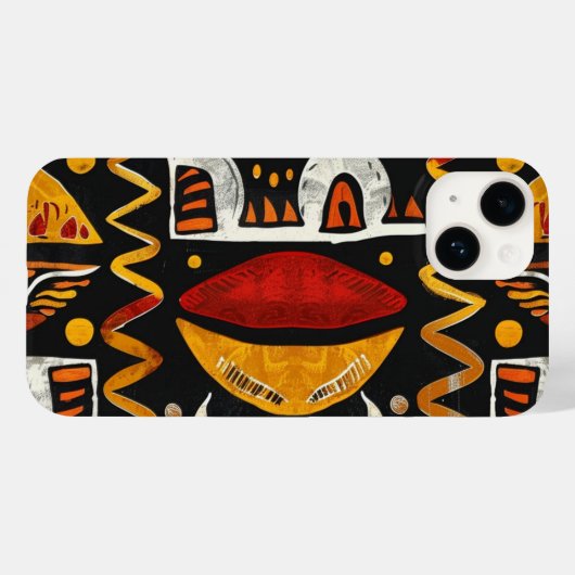 Coque iphone ethnique africain pour 14 iPhone (Verso (horizontal))