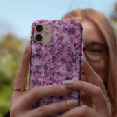 Coque iphone étincelle rose électrique