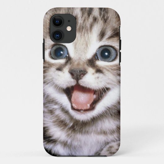 Coque iphone Excited mignon de chaton (Dos)