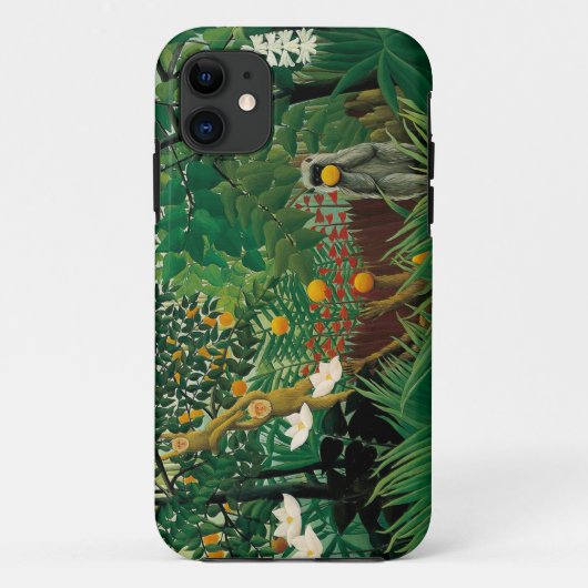 Coque iphone exotique de paysage de Henri Rousseau (Dos)