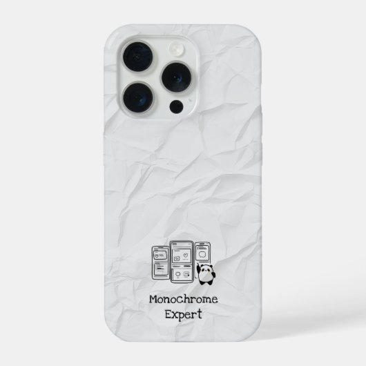 Coque iphone expert monochrome (Verso)