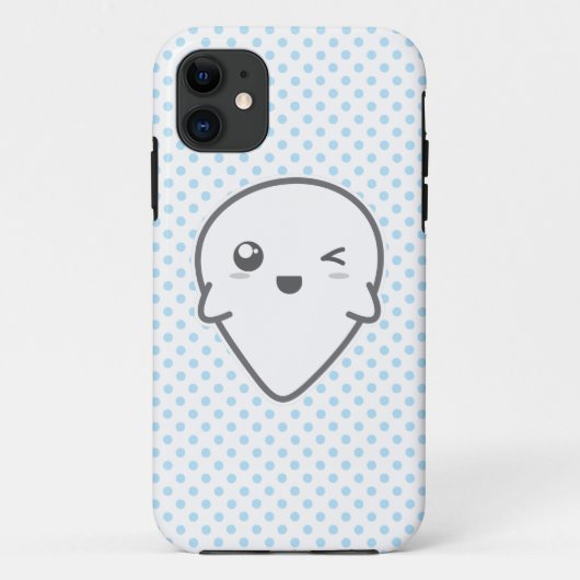 Coque iphone fantôme Kawaii Winking (Dos)