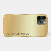 coque iphone Faux Gold Glamor tendance moderne (Dos (Horizontal))
