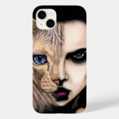 Coque iphone femme chat (Verso)