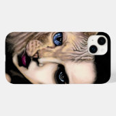 Coque iphone femme chat (Verso (horizontal))
