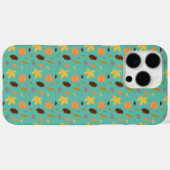 Coque iPhone Feuille Bleu Clair (Verso (horizontal))