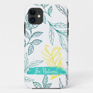 coque iphone feuille motif de feuillage
