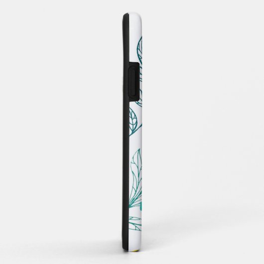 coque iphone feuille motif de feuillage (Dos/Droite)