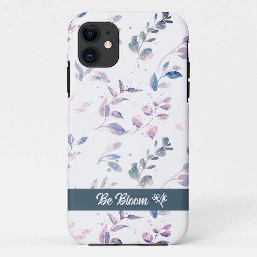 Coque iphone feuille motif simple (Dos)