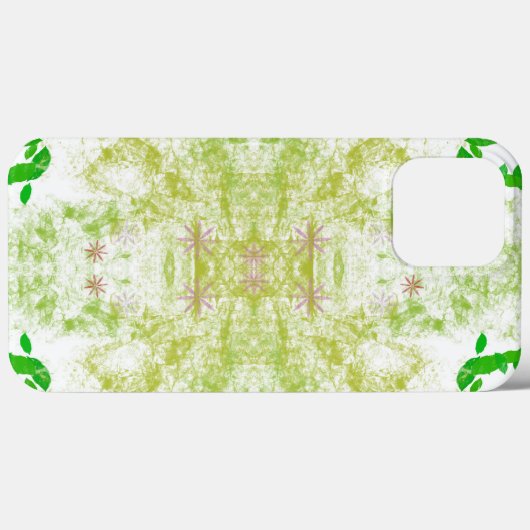 Coque iphone Feuille vert (Verso (horizontal))