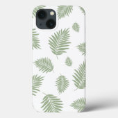 Coque iphone Feuille Verte - Frais, Naturel, Éléga (Verso)