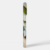 Coque iPhone Feuilles Botaniques Élégantes Beige O (Verso / Droite)