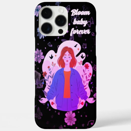 coque iphone fille beauté bloom pour toujours (Verso)