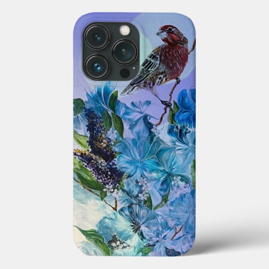 Coque iphone Finch et Flowers (Verso)