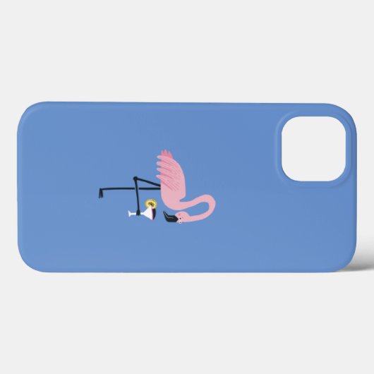 coque iphone Flamant rose (Verso (horizontal))