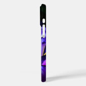 Coque iphone Fleur Iris violet personnalisé (Verso / Gauche)