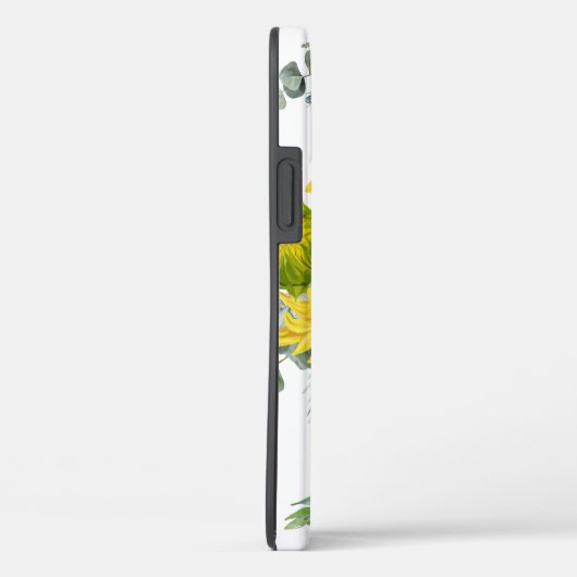 Coque iphone fleurs de tournesol jaune (Verso / Droite)