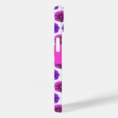 Coque iphone - Fleurs roses et violettes (Verso / Droite)