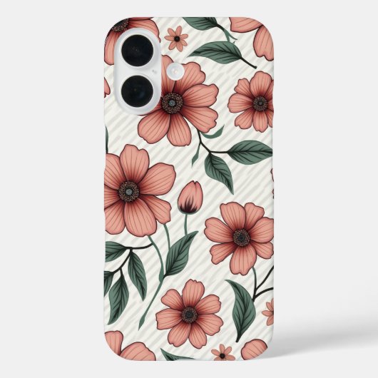 coque iphone floral (Verso)