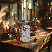 Coque iphone floral brodé personnalisé