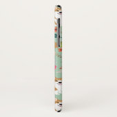 Coque iphone floral de corgi - menthe (Dos/Gauche)