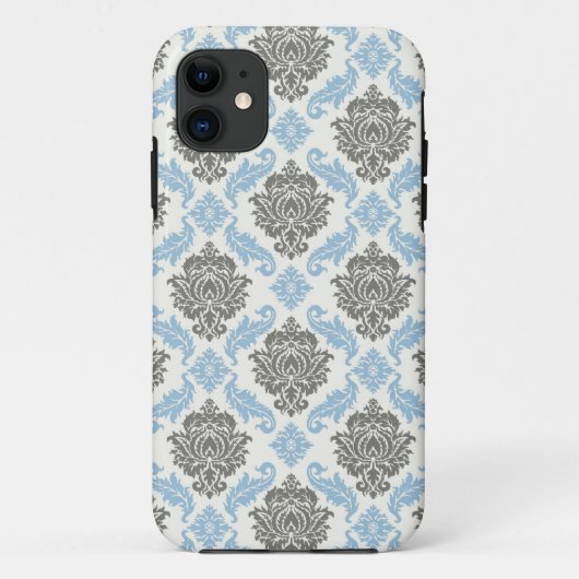 Coque iphone floral de damassé (Dos)