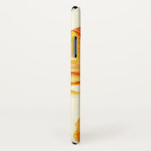 Coque iphone floral de daylily orange fait sur (Dos/Droite)