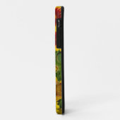 Coque iphone floral d'échinacée orange et jaune (Dos/Gauche)