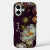 Coque iphone floral foncé personnalisé (Verso)