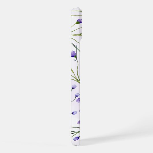 Coque iphone floral lavande (Côté droit)