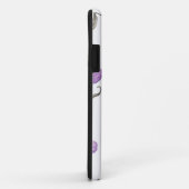 Coque iphone floral pourpre (Dos/Droite)