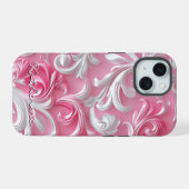 Coque iphone floral rose mou personnalisé| Rose et (Verso Horizontal)