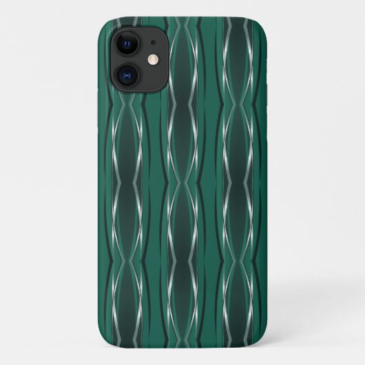 coque iphone - Forest Silver Retro (Dos)