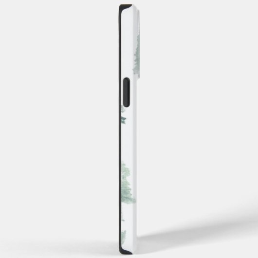 Coque iphone forestier Abstrait vert (Verso / Droite)