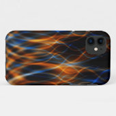 Coque iphone fractal de la flamme (Dos (Horizontal))