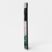 coque iphone fractal rose vert (Dos/Gauche)