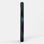 coque iphone fractal turquoise (Dos/Droite)