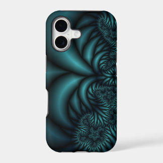 coque iphone fractal turquoise