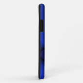 coque iphone fractale bleue (Dos/Droite)