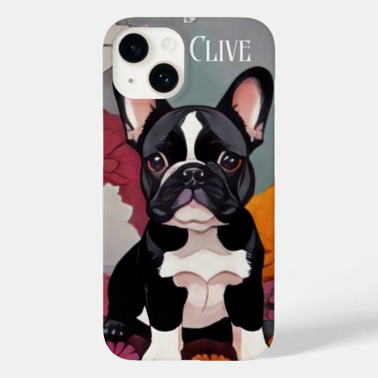 Coque iphone français de Bulldog (Verso)