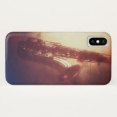 COQUE IPHONE GÉNIAL DE JAZZ DE SAXOPHONE (Dos (Horizontal))